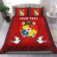 (Custom Personalised) Tonga Bedding Set Be Unique Version 01 Red LT13 - Polynesian Pride