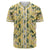 Tropical Flamingo Yellow Baseball Jersey Black - Polynesian Pride