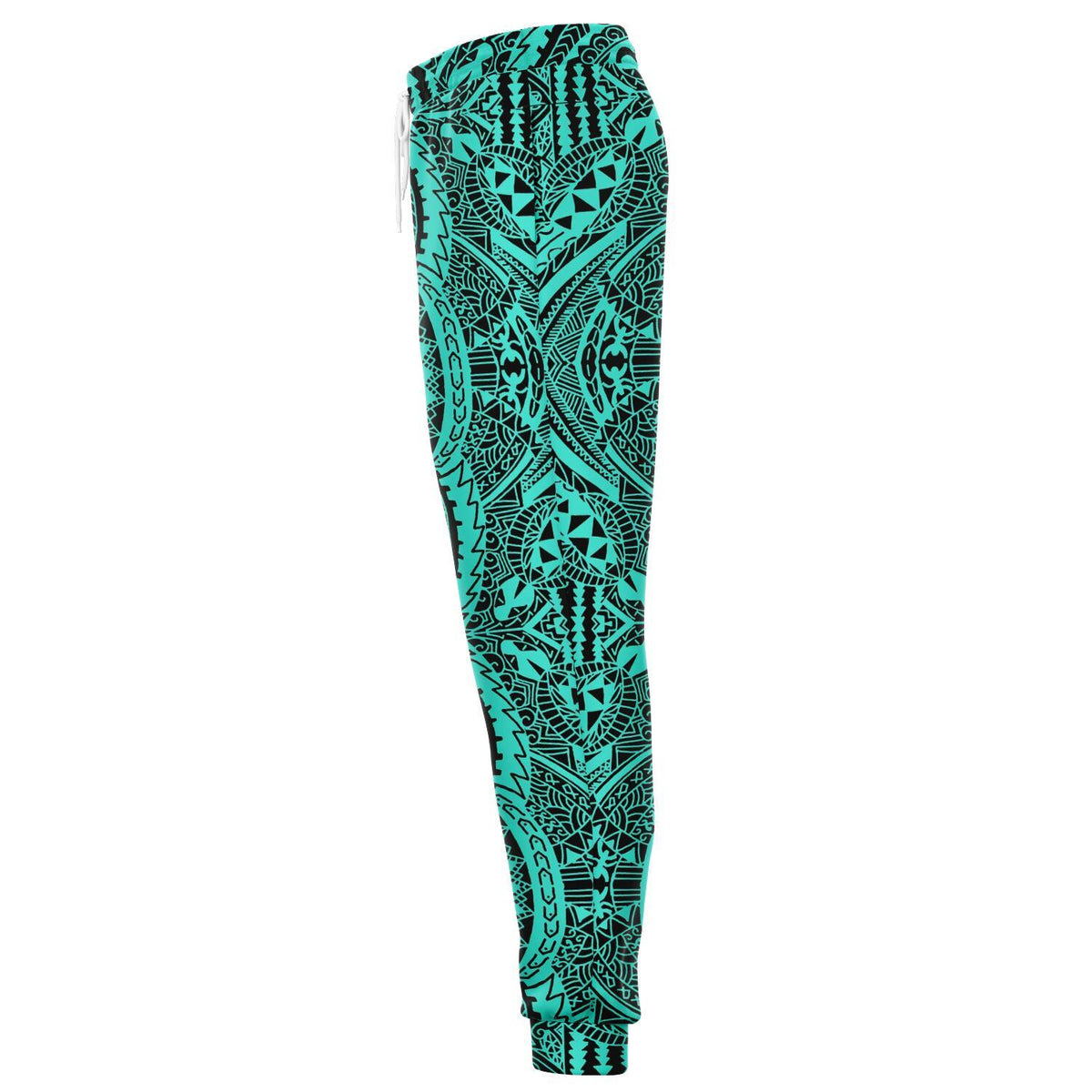 Polynesian Symmetry Turquoise Joggers - Polynesian Pride