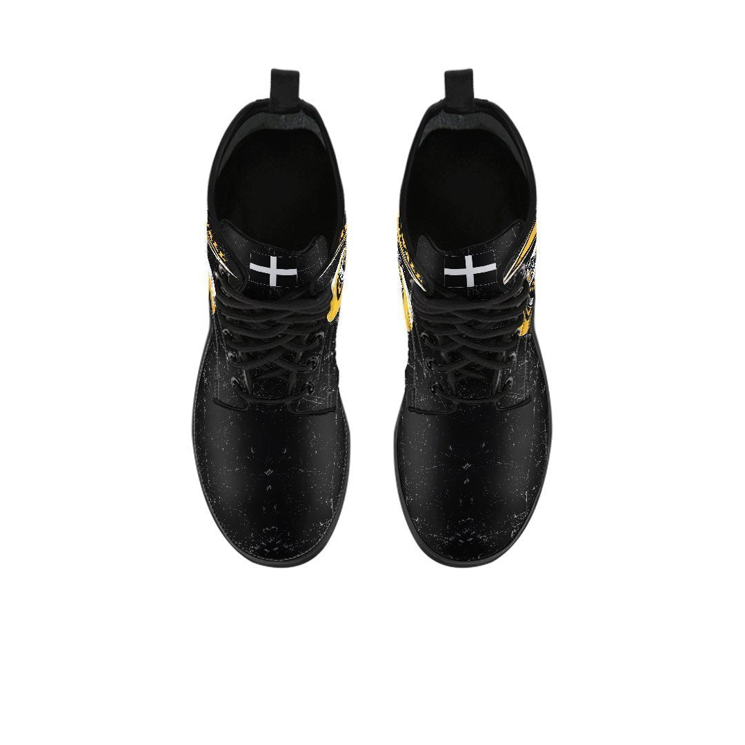 Cornwall Rugby Leather Boots - Celtic Cornwall Rugby Ball - Polynesian Pride