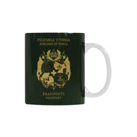 Tonga Passport White Mug - Polynesian Pride