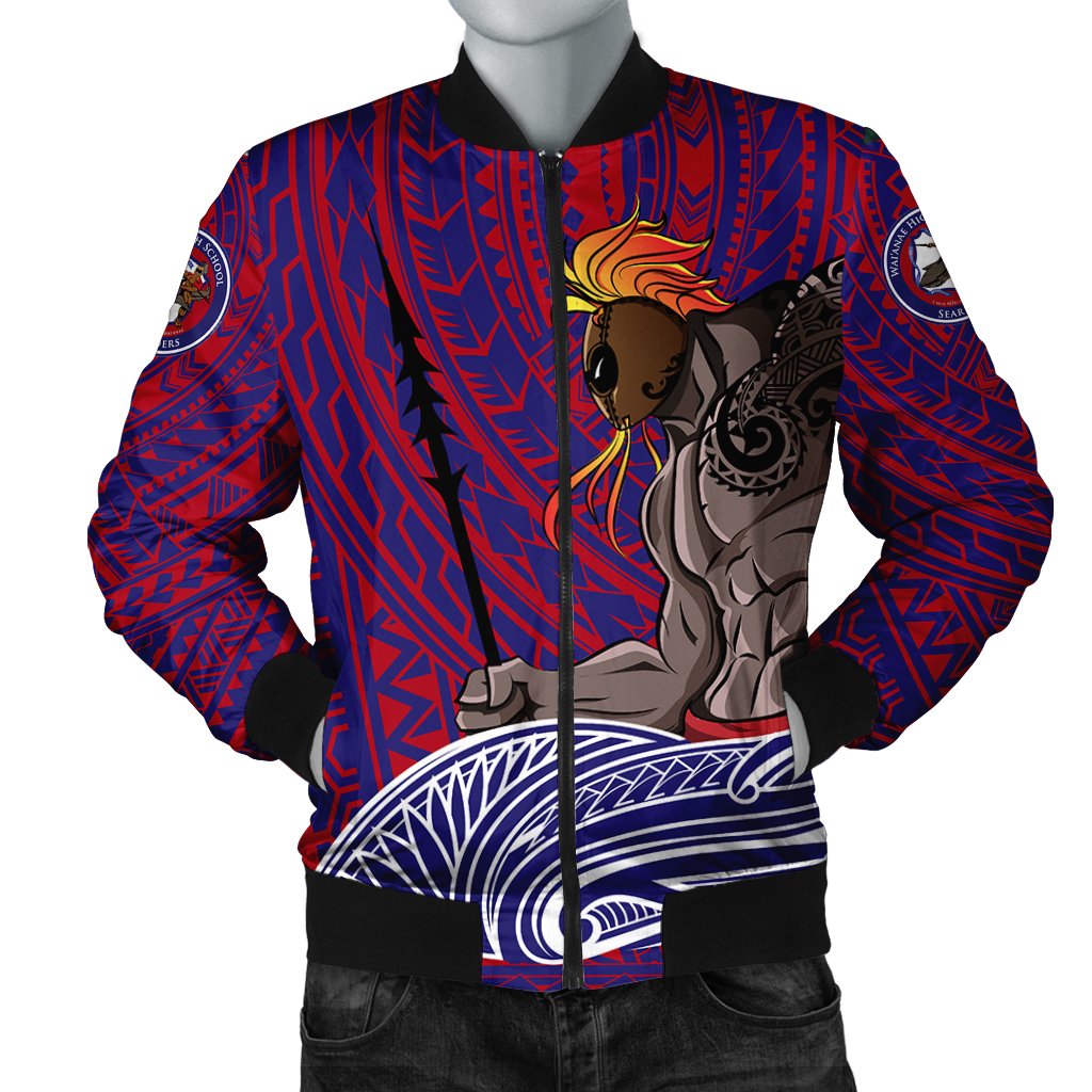 Hawaii Bomber Jacket - Waianae Bomber Jacket AH Red Unisex - Polynesian Pride