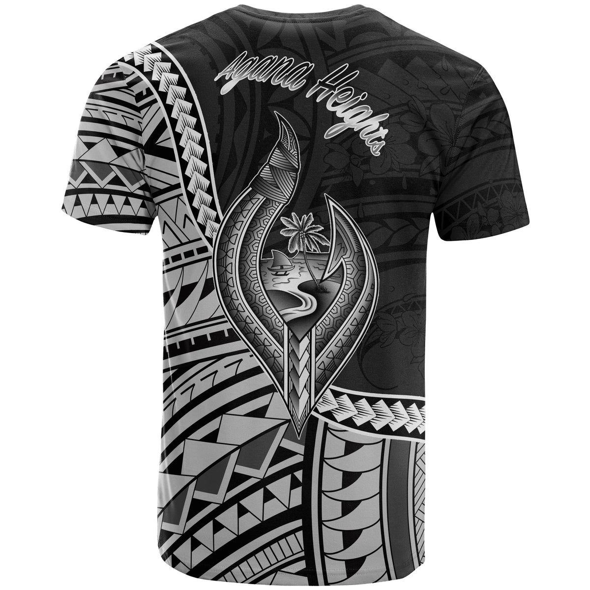 Guam T Shirt Agana Heights Polynesian Patterns - Polynesian Pride