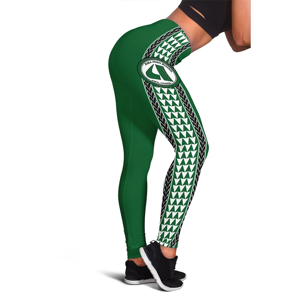 Hawaii - Aiea High Women's Leggings - AH Green - Polynesian Pride