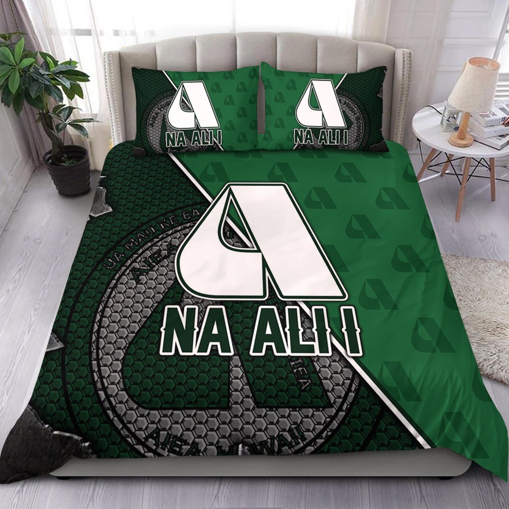 Hawaii Bedding Set - Aiea High Bedding Set - AH Green - Polynesian Pride