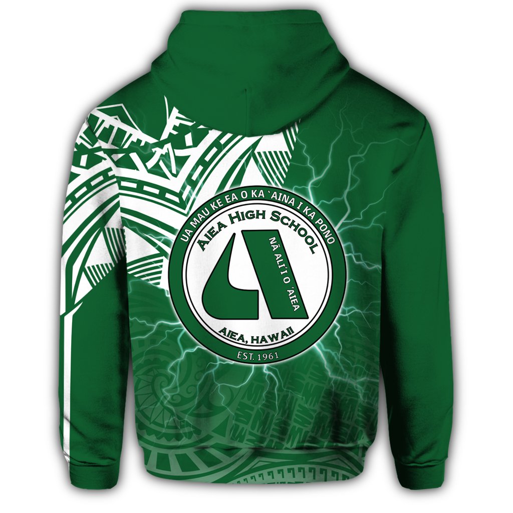 Hawaii Hoodie Aiea High Zipper Hoodie Forc Style - Polynesian Pride