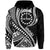 Custom Aitutaki Cook Islands Hoodie Black Polynesian Wave Style LT9 Hoodie Black - Polynesian Pride