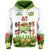 Aloha Poly Fest 10th Annual Hoodie Tropical Palm Leaf Flower LT9 Hoodie White - Polynesian Pride