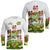 Aloha Poly Fest 10th Annual Long Sleeve Shirt Tropical Palm Leaf Flower LT9 Unisex White - Polynesian Pride