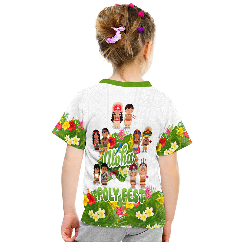 Aloha Poly Fest 10th Annual T Shirt Tropical Palm Leaf Flower LT9 - Polynesian Pride