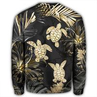 Hawaiian - Golden Tropical Turtle Sweatshirt AH - Polynesian Pride