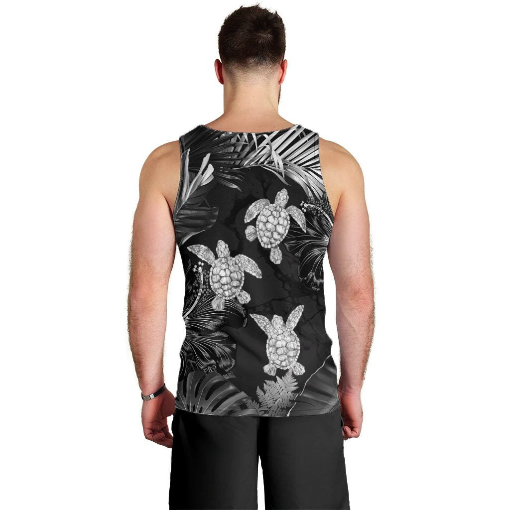 Hawaiian - Silver Tropical Turtle Tank Top AH - Polynesian Pride