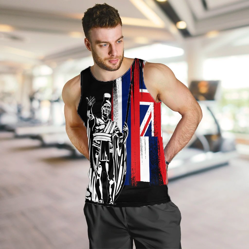 Hawaiian - Hawaii King Flag Tank Top - AH - Polynesian Pride
