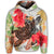 Hawaiian Hoodie Hawaiian Turtle Art Hibiscus Hoodie - Polynesian Pride