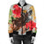 Hawaiian - Hawaii Turtle Art Hibiscus Bomber Jacket - AH - Polynesian Pride