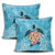 Hawaiian - Hawaii Turtle Hibiscus Plumeria Pillow Covers - AH - Polynesian Pride