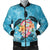 Hawaiian - Hawaii Turtle Hibiscus Plumeria Bomber Jacket - AH Black Unisex - Polynesian Pride