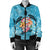 Hawaiian - Hawaii Turtle Hibiscus Plumeria Bomber Jacket - AH - Polynesian Pride