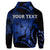 Custom Hawaiian Hawaii Turtle Hibiscus Polynesian Vintage Hoodie Blue - Polynesian Pride