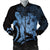 Hawaiian - Hawaii Turtle Hibiscus Polynesian Vintage Bomber Jacket - Pastel Blue - AH Black Unisex - Polynesian Pride