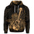 Custom Hawaiian Hawaii Ukulele Flower Hoodie Gold - Polynesian Pride