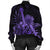 Hawaiian - Hawaii Ukulele Flower Bomber Jacket - Purple - AH - Polynesian Pride