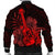 Hawaiian - Hawaii Ukulele Flower Bomber Jacket - Red - AH - Polynesian Pride