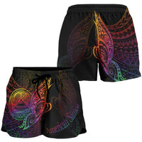 American Samoa Women's Shorts - Butterfly Polynesian Style - Polynesian Pride