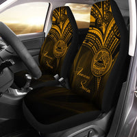 American Samoa Car Seat Cover - Gold Color Cross Style - Polynesian Pride