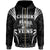 Cook Islands Zip up Hoodie Blood Runs Through My Veins Style Black Unisex Black - Polynesian Pride