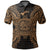 American Samoa Polo Shirt Amerika Samoa Coat Of Arms Map Polynesian Tattoo Gold Unisex Gold - Polynesian Pride