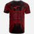 American Samoa T Shirt American Samoan Seal Map Polynesian Tattoo Red - Polynesian Pride