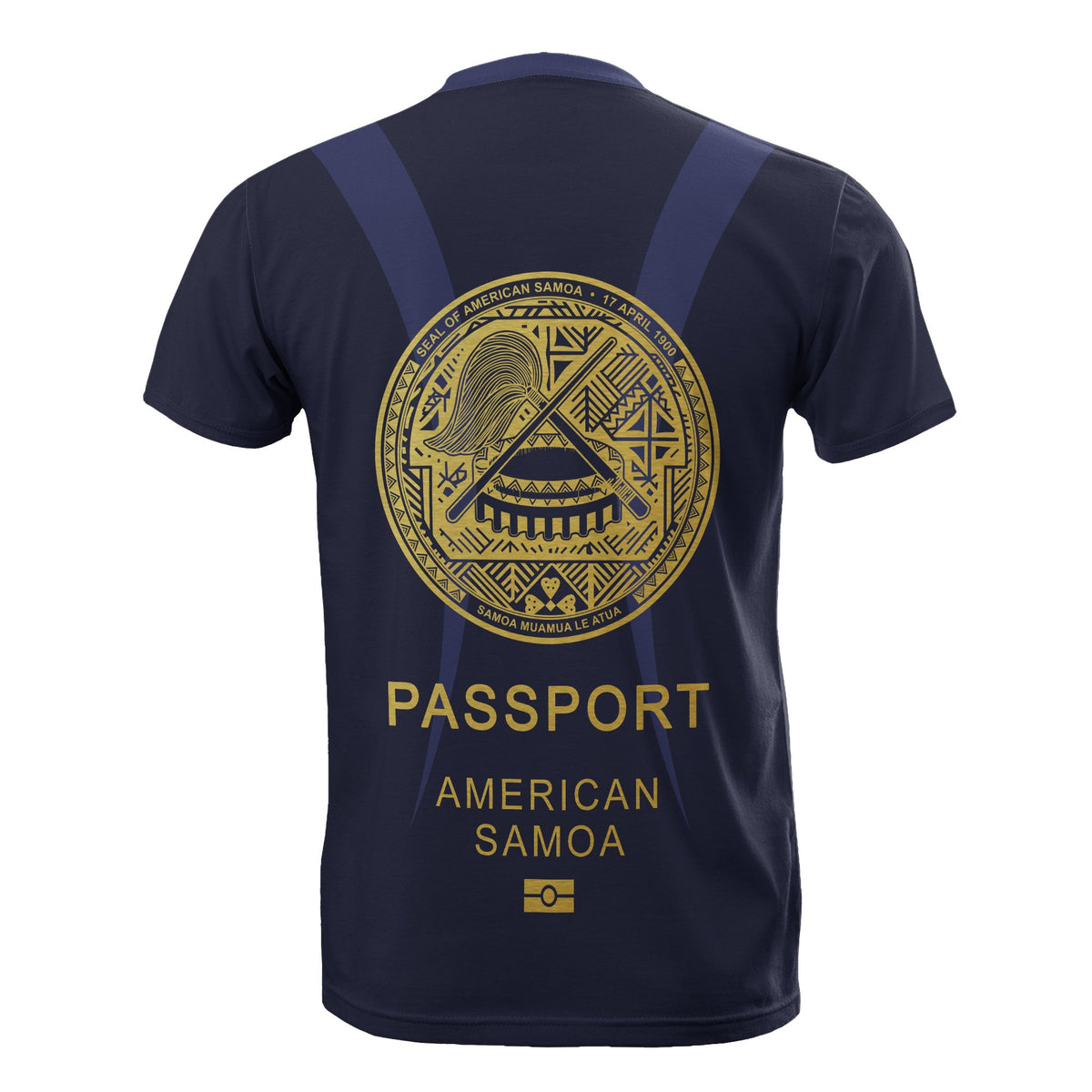 American Samoa All Over Print T Shirt Passport American Samoa - Polynesian Pride