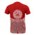 American Samoa Polynesian Custom T Shirt Red Pride Map and Seal - Polynesian Pride