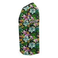 Hawaii Animals and Tropical Flowers T Shirt - Polynesian Pride