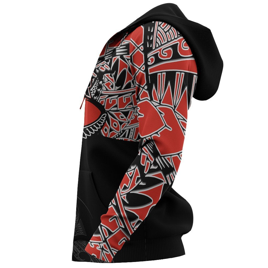 Aotearoa Rugby Tattoo Maori All Over Hoodie - Polynesian Pride