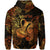 Aquarius Zodiac Polynesian Zip Hoodie Unique Style Gold LT8 - Polynesian Pride