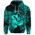 Custom Aquarius Zodiac Polynesian Hoodie Unique Style Turquoise LT8 - Polynesian Pride