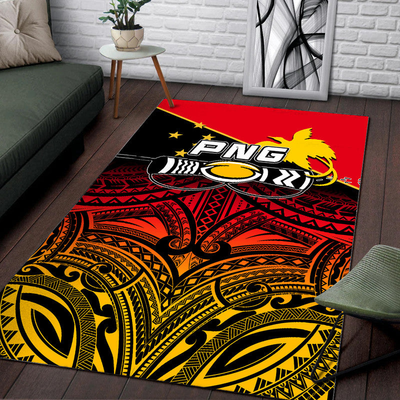 PNG Rugby The Kumuls Area Rug LT6 - Polynesian Pride