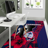 Guam Chamorro Area Rug Flag Color Style LT6 - Polynesian Pride