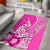 Hawaiian Shark Polynesian Area Rug Vibe Pink Style LT6 Pink - Polynesian Pride