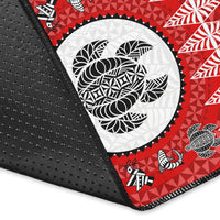 Mate Ma'a Tonga Ngatu Fonu Rugby Area Rug LT6 - Polynesian Pride