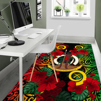 Vanuatu And Hibiscus Area Rug LT6 - Polynesian Pride