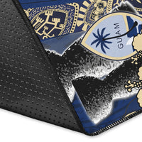 Guam Chamorro Area Rug Blue Style LT6 - Polynesian Pride