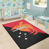 Papua New Guinea Area Rug Independence Day Flag Style LT16 - Polynesian Pride