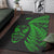 New Zealand Haka Rugby Maori Area Rug Silver Fern Vibes - Green LT8 - Polynesian Pride