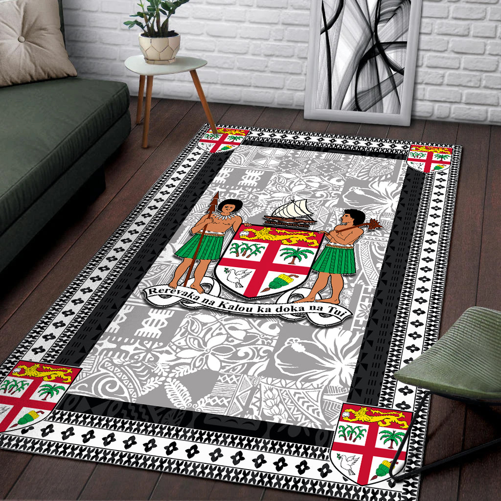 Fiji Area Rug Black Style No.1 LT6 - Polynesian Pride