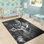 Hawaii Area Rug - King Of Hawaii With Hawaiian Girls White Version - Polynesian Pride