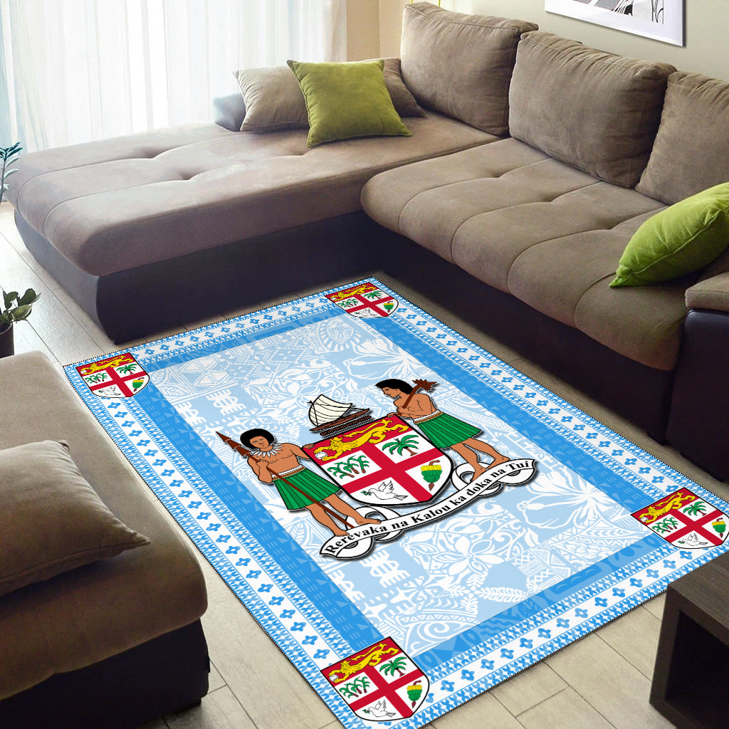 Fiji Area Rug Blue Style No.1 LT6 - Polynesian Pride