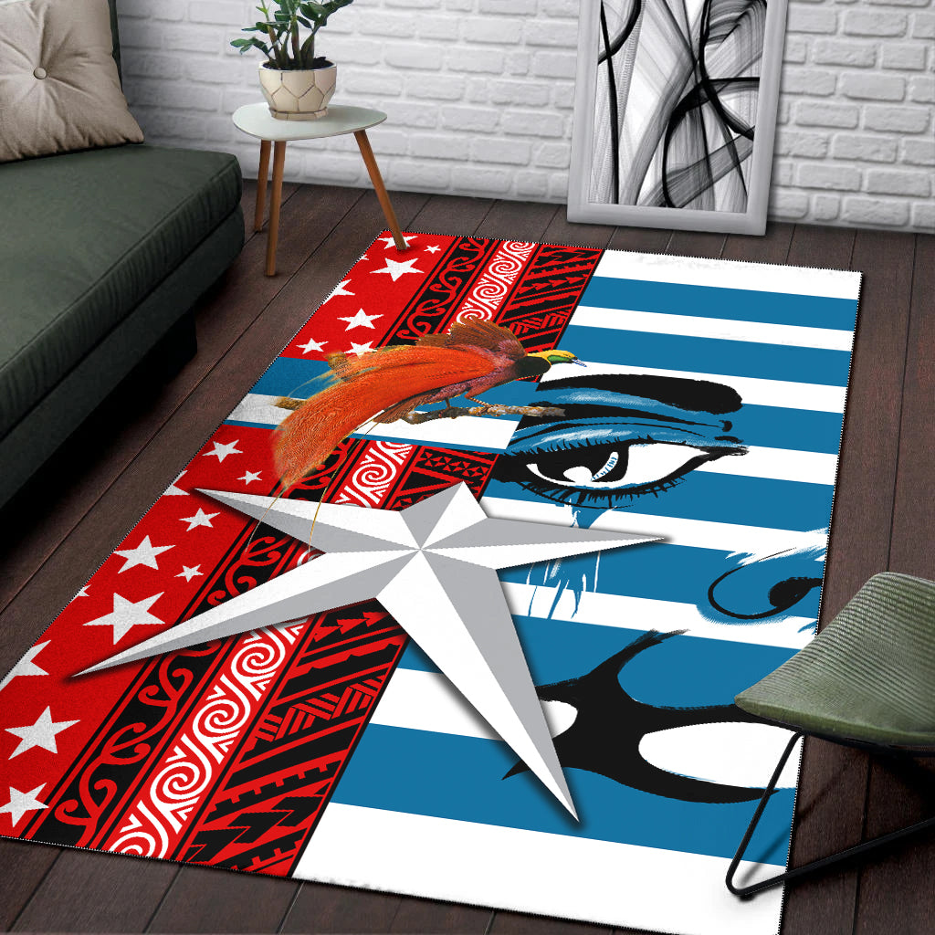 Free West Papua Birds Of Paradise Polynesia Area Rug - LT2 - Polynesian Pride